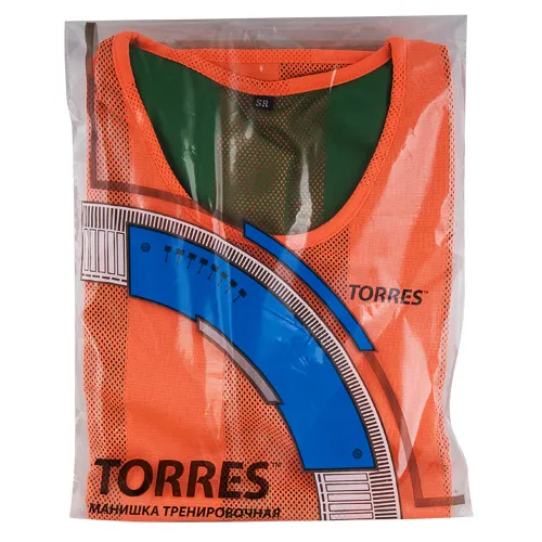 Манишка детская TORRES двухсторонняя, TR11949O/G, р.Jr, тренировочная, полиэстер, оранж-зелен за 1&nbsp;026.80 ₽ в Ижевске