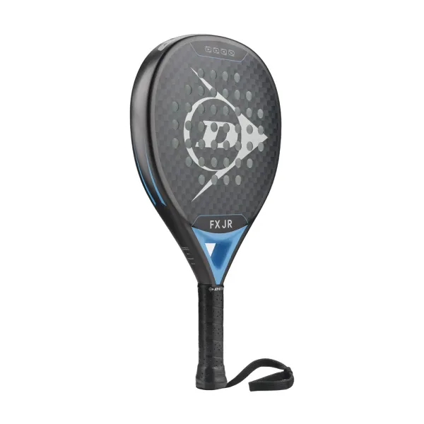 Ракетка для падела Dunlop FX Jr, 10370738, для юниоров, гибрид, графит, черно-голубой за 11&nbsp;019.40 ₽ в Ижевске