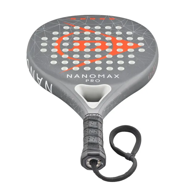 Ракетка для падела Dunlop Nanomax Pro, 10370739, для профессионалов, карбон,серо-оранжевый за 17&nbsp;248.20 ₽ в Ижевске