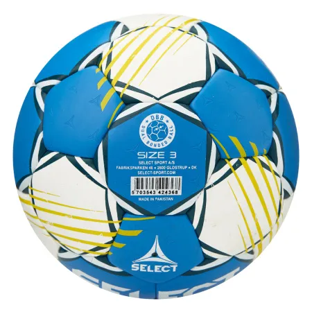 Мяч ганд. SELECT HB FORCE DB V25, 1622858205, Senior (р.3), EHF Appr,ПУ, гибр.сш., сине-белый за 8&nbsp;438.80 ₽ купить в Ижевске