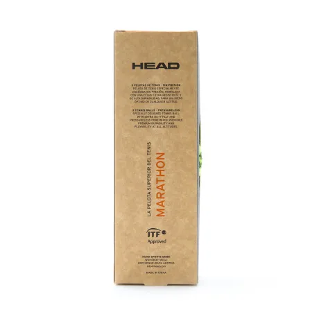 Мяч теннисный HEAD Marathon 3B, 578183, крафт. упак.3шт, без давления, фетр, нат.резина,желтый за 1&nbsp;055.70 ₽ купить в Ижевске