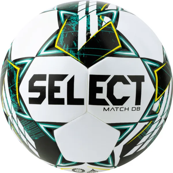 Мяч футб. SELECT Match DВ V23, 0575360004,р.5, FIFA Basic, 32п, ПУ, гибр.сш., бело-зелено-черн за 5&nbsp;875.20 ₽ в Ижевске