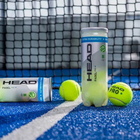 Мяч для падела HEAD Padel Pro+, 540203, уп.3 шт, FIP Approved, войлок,нат.резина,желтый за 933.30 ₽ купить в Ижевске