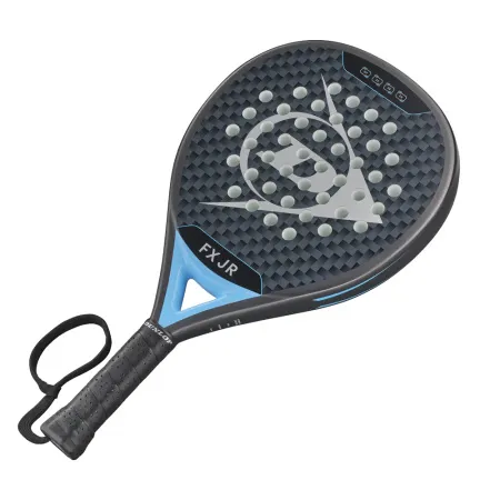 Ракетка для падела Dunlop FX Jr, 10370738, для юниоров, гибрид, графит, черно-голубой за 11&nbsp;019.40 ₽ купить в Ижевске