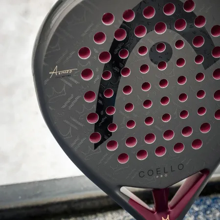 Ракетка для падела HEAD Coello Pro 2026, 225036, для профессионалов, карбон, коричнево-бордовый за 33&nbsp;619.20 ₽ купить в Ижевске