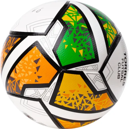 Мяч футзал. TORRES Futsal Club, FS323764, р.4, 10 пан. ПУ, 4 под. сл, гибрид. сш. бело-зел-оранж за 2&nbsp;264.40 ₽ купить в Ижевске