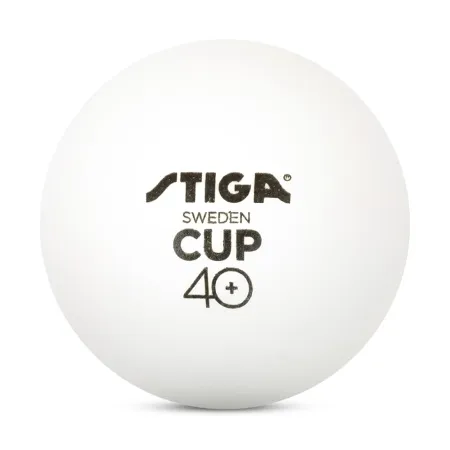 Мяч для наст. тенниса Stiga Cup ABS, 1110-2510-12, диам.40+мм, пластик, упак. 12 шт, белый за 1&nbsp;774.80 ₽ купить в Ижевске