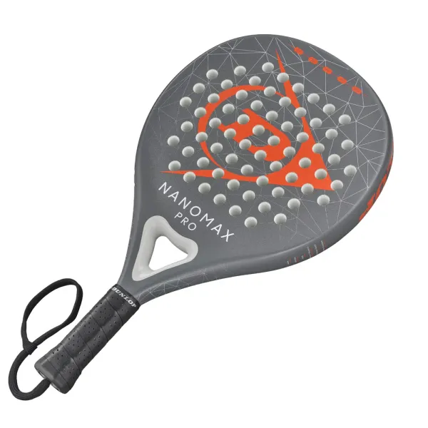 Ракетка для падела Dunlop Nanomax Pro, 10370739, для профессионалов, карбон,серо-оранжевый за 17&nbsp;248.20 ₽ в Ижевске