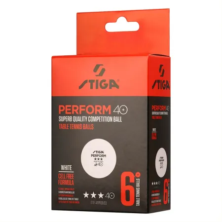 Мяч для наст. тенниса Stiga Perform 3***, 40+, 1113-2110-06, пластик, ITTF Appr., уп.6 шт, бел за 2&nbsp;121.60 ₽ купить в Ижевске