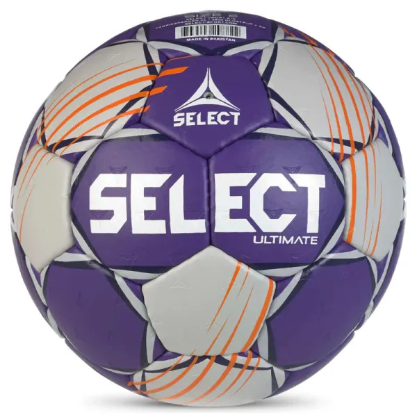 Мяч ганд. SELECT Ultimate Official EHF V24, 1612858999, Senior(р.3), EHF Appr, ПУ, руч.сш, фиол-сер за 15&nbsp;504 ₽ в Ижевске