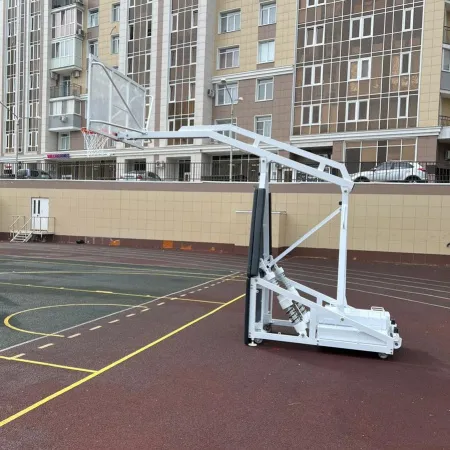 Баскетбольная стойка мобильная складная на пружинах вынос 2,25 м c противовесом ZAVODSPORTA за 530&nbsp;660 ₽ купить в Ижевске