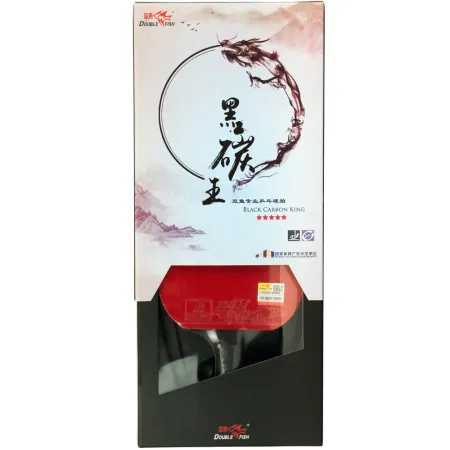 Ракетка для н/т DOUBLE FISH Black Carbon King Racket 5*****, для професс.,ITTF Appr.,накл.2,1,мм за 6&nbsp;434.50 ₽ купить в Ижевске