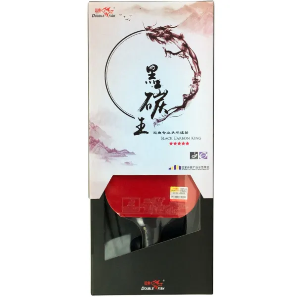 Ракетка для н/т DOUBLE FISH Black Carbon King Racket 5*****, для професс.,ITTF Appr.,накл.2,1,мм за 6&nbsp;434.50 ₽ в Ижевске