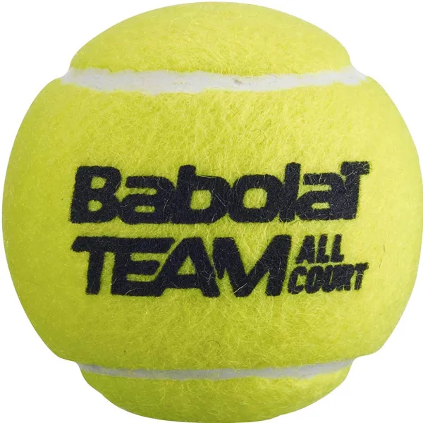 Мяч теннисный BABOLAT Team All Court,502081, уп.4 шт,одобр.ITF, сукно, нат.резина,желтый за 2&nbsp;385.10 ₽ в Ижевске
