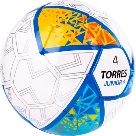 Мяч футб. TORRES Junior-4, F323804, р.4,глянц.ПУ, 4 сл, 32п, руч.сш, бел-жел-гол за 2&nbsp;070.60 ₽ купить в Ижевске