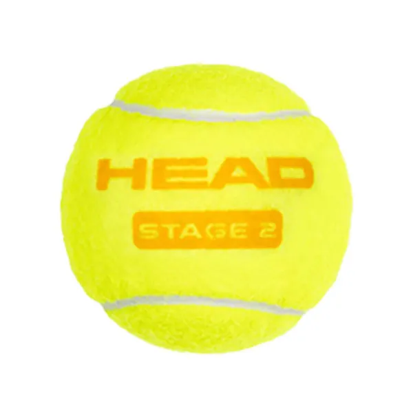 Мяч теннисный детский HEAD Stage 2 Orange, 578423,уп.3 шт, фетр,нат.резина,желто-оранжевый за 836.40 ₽ в Ижевске