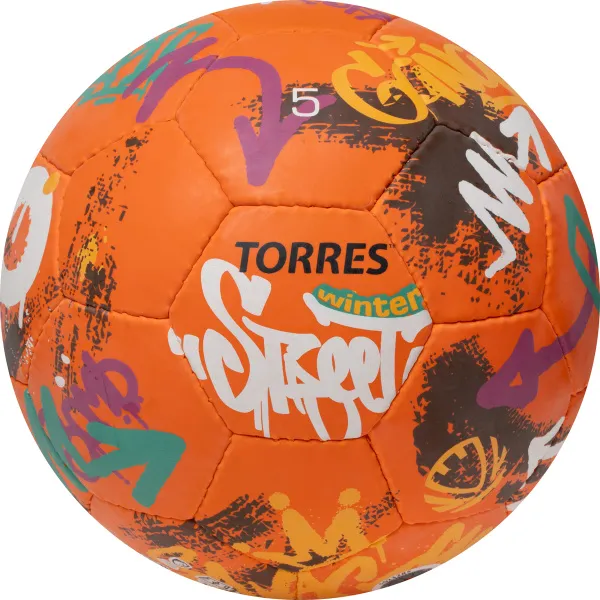 Мяч футб. TORRES Winter Street, F023285, р.5, 32 пан, рез, 4 подкл. слоя, руч. сшив,оранж-мультик. за 2&nbsp;713.20 ₽ в Ижевске