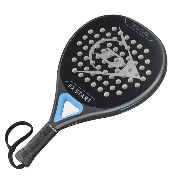 Ракетка для падела Dunlop FX Start, 10370737, для начинающих, гибрид, графит, черно-синий за 13&nbsp;175 ₽ в Ижевске