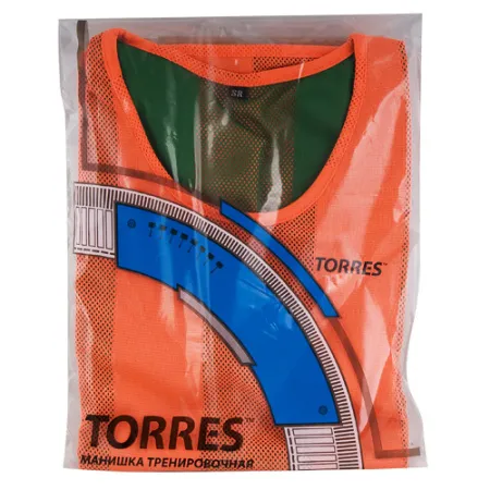 Манишка детская TORRES двухсторонняя, TR11949O/G, р.Jr, тренировочная, полиэстер, оранж-зелен за 1&nbsp;026.80 ₽ купить в Ижевске