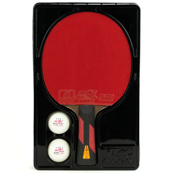 Ракетка для н/т DOUBLE FISH 7A+C, для професс.,ITTF Appr.,накл.2,1мм,+ 2 мяча V40+мм ITTF Appr за 3&nbsp;559.80 ₽ в Ижевске