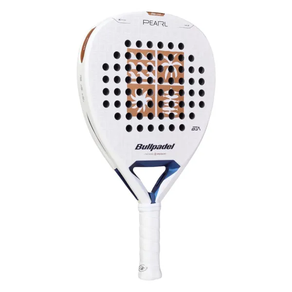 Ракетка для падела BULLPADEL Pearl 27, 497249, для проф-в, стекловолокно,карбон, бело-золотистый за 44&nbsp;319 ₽ в Ижевске