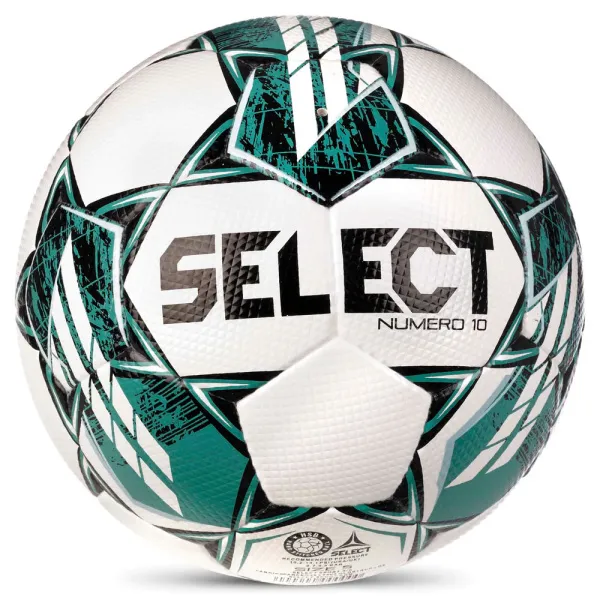 Мяч футб. SELECT NUMERO 10 V23, 0575060004, р.5, FIFA Basic, 32п, ПУ, руч. сш, бело-бирюзовый за 8&nbsp;051.20 ₽ в Ижевске